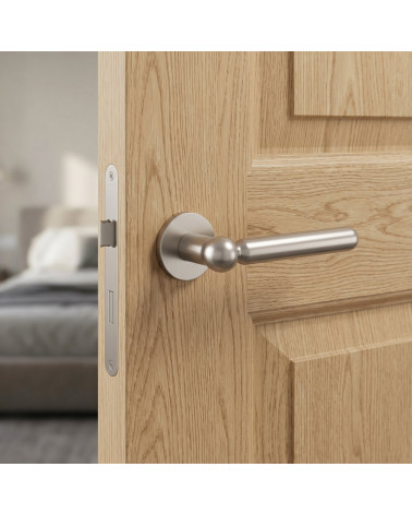 Poignée de porte finition nickel satiné RUBIA