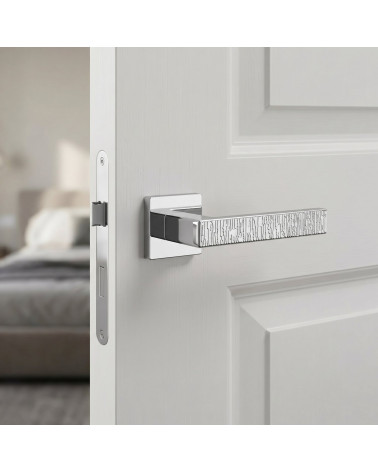 Poignée de porte chrome poli AMARYLIA