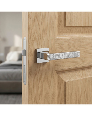 Poignée de porte chrome poli AMARYLIA