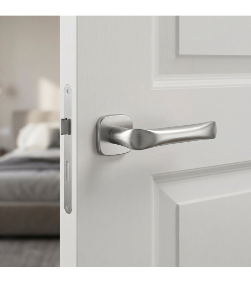Poignée de porte chrome satiné FOLD poignée design