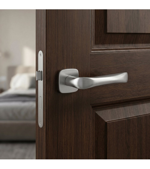 Poignée de porte chrome satiné FOLD poignée design