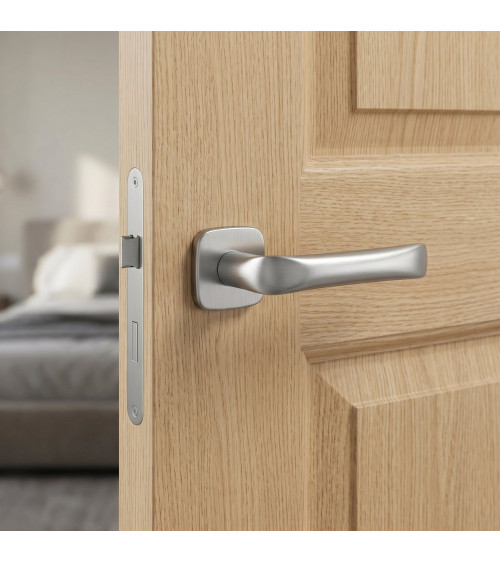 Poignée de porte chrome satiné FOLD poignée design