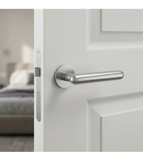 Poignée de porte chrome satiné LARKA poignée design