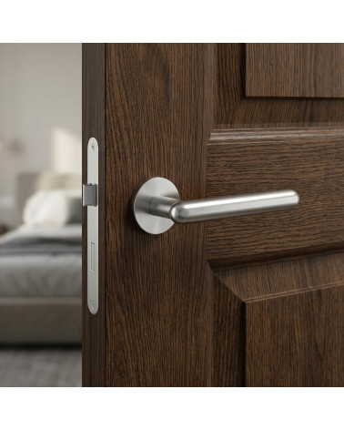 Poignée de porte chrome satiné LARKA