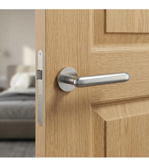 Poignée de porte chrome satiné LARKA poignée design