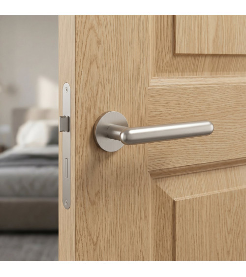 Poignée de porte nickel satiné LARKA poignée design