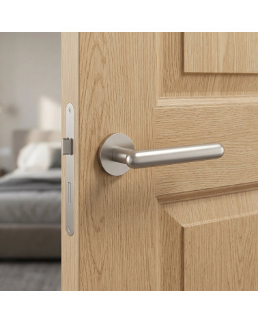 Poignée de porte finition nickel satiné LARKA