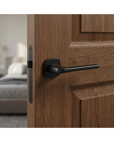 Poignée de porte carré arrondie élégante Solo