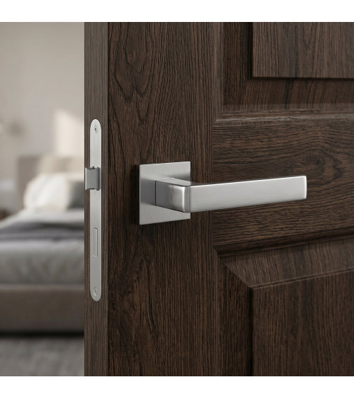 Poignée de porte chrome brossé Apollo poignée design