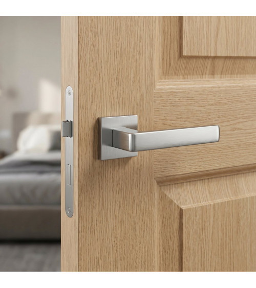 Poignée de porte chrome brossé Apollo poignée design