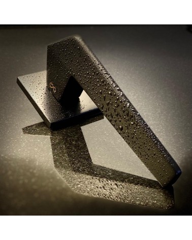 Poignée de Porte carrée, model futuriste en zamak - ICE -  poignée design