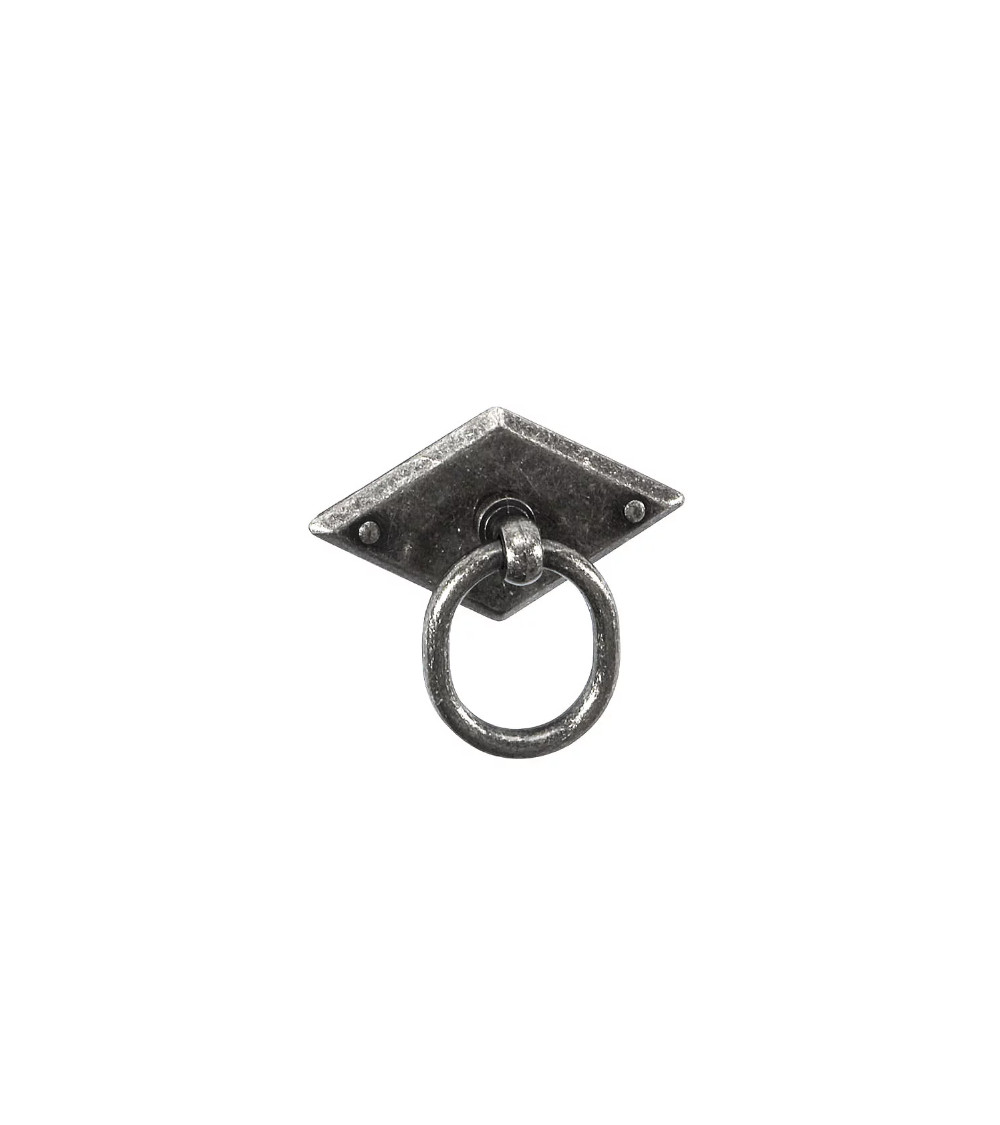 Bouton de meuble vieil argent MARS
