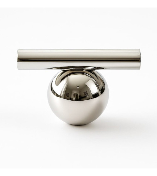 Bouton de meuble en laiton chrome brillant modèle 04