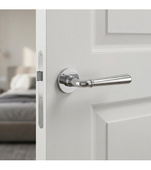 Poignée de porte chromé poli CASCADA poignée design