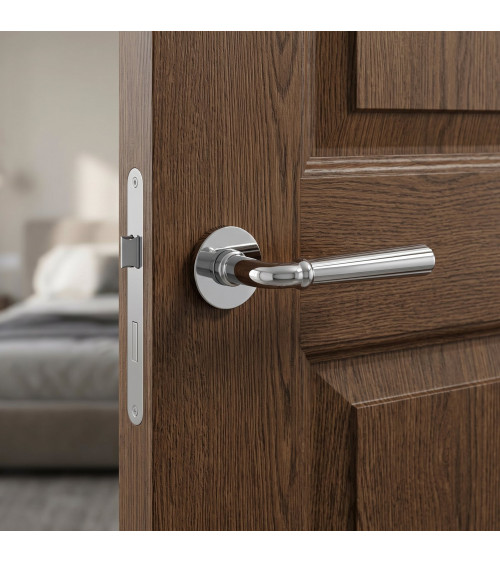 Poignée de porte chromé poli CASCADA poignée design