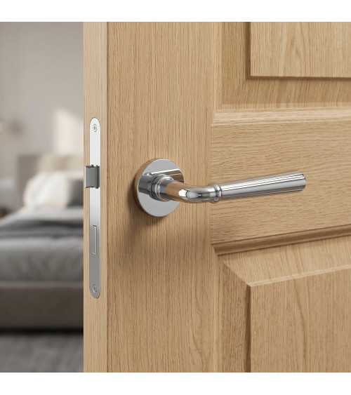 Poignée de porte chromé poli CASCADA poignée design
