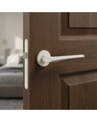 Poignée de porte contemporaine en zamak SORELLA ronde