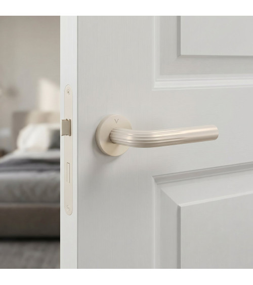Poignée de porte minimaliste en zamak FRELLA ronde poignée design