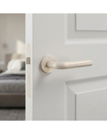 Poignée de porte minimaliste en zamak FRELLA ronde