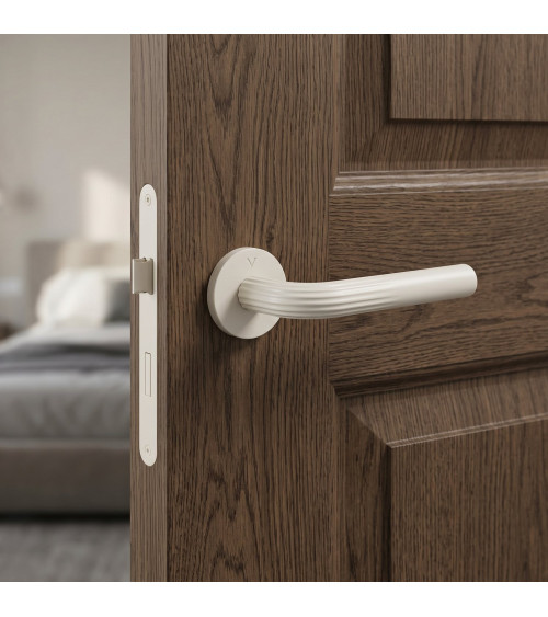Poignée de porte minimaliste en zamak FRELLA ronde poignée design
