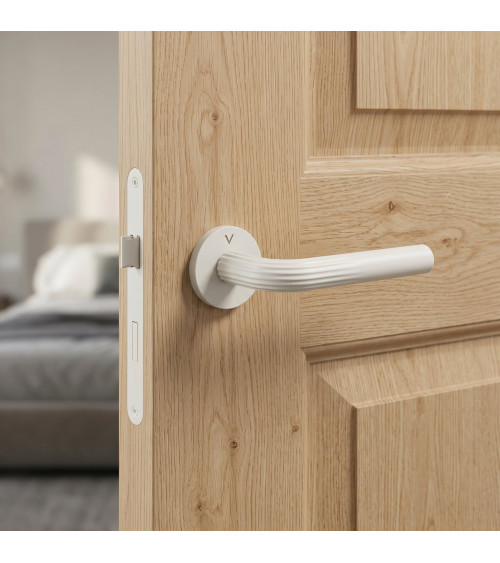Poignée de porte minimaliste en zamak FRELLA ronde poignée design