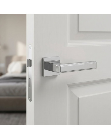 Poignée de porte chrome poli FRESIA