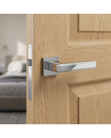 Poignée de porte chrome poli FRESIA