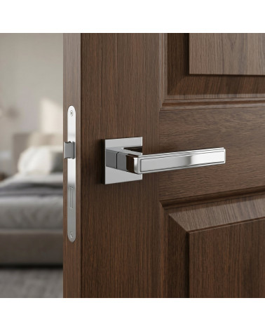 Poignée de porte moderne en zamak FRESIA carrée