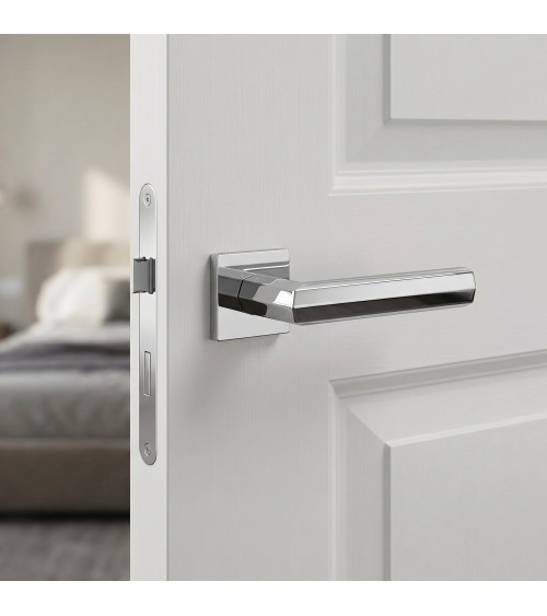 Poignée de porte chrome poli FRESIA poignée design