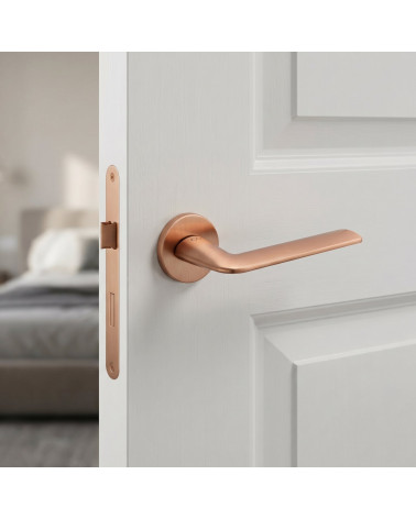 Poignée de porte finition cuivre STINGER ronde