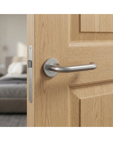 Poignées de porte en matière inoxydable OVAL 1704