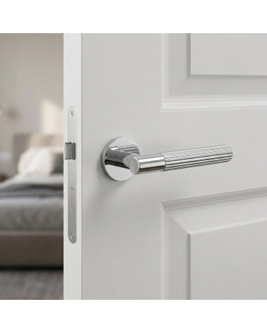Poignée de porte chrome poli LIVIA