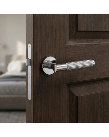 Poignée de porte chrome poli LIVIA