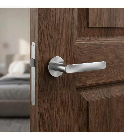 Poignée de porte chrome satiné RITA poignée design