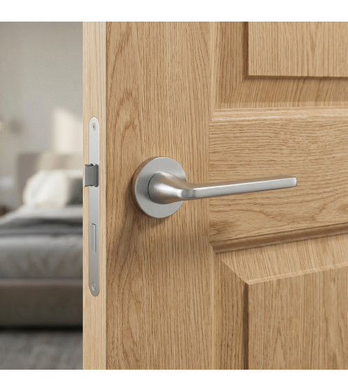 Poignée de porte chrome satiné UTA poignée design