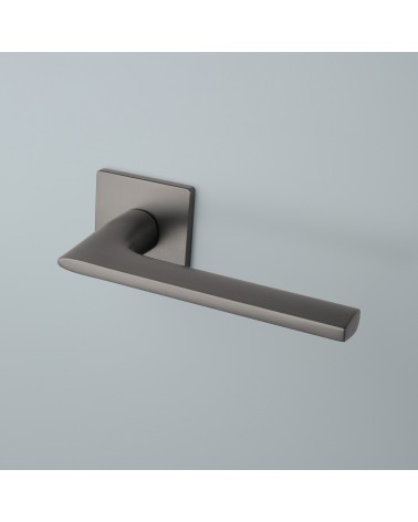 Poignée de porte SALVIA poignée design couleur 2 montée sur une porte