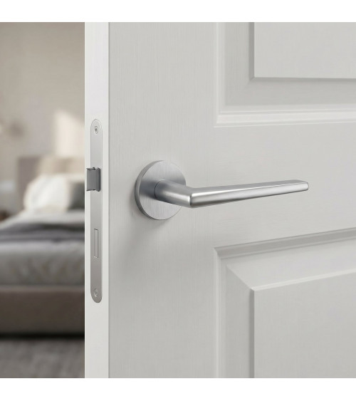 Poignée de porte chrome satiné SALTA poignée design