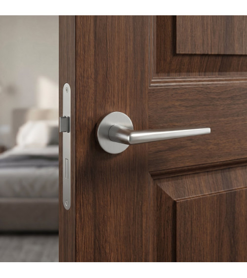Poignée de porte chrome satiné SALTA poignée design