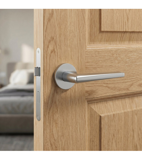 Poignée de porte chrome satiné SALTA poignée design