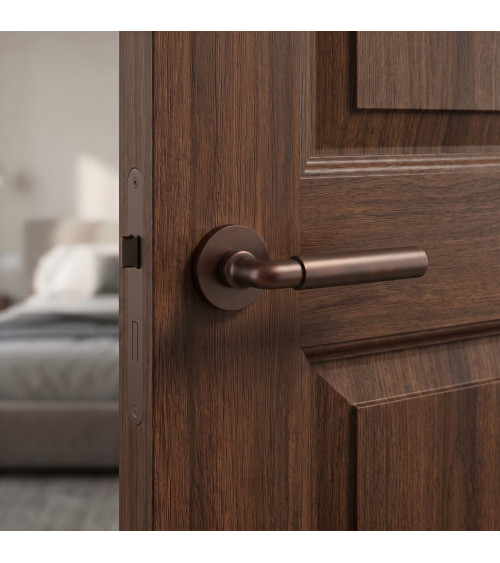 Poignée de porte brun foncé mat FICARIA poignée design