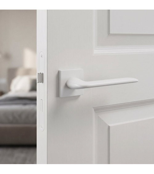 Poignée de Porte blanche Line Stinger Carrée