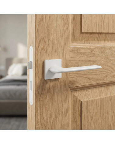 Poignée de Porte blanche Line Stinger Carrée