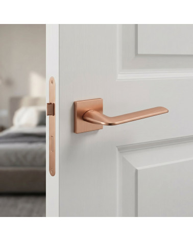 Poignée de Porte finition cuivre STINGER carrée