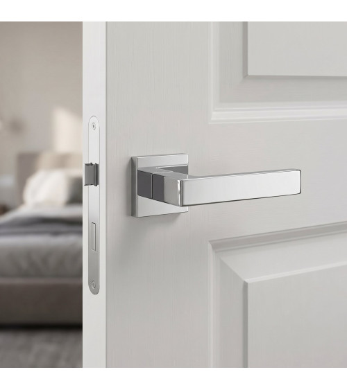 Poignée de porte chrome poli HIRA poignée design