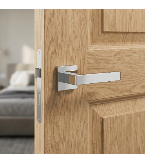 Poignée de porte chrome poli HIRA poignée design