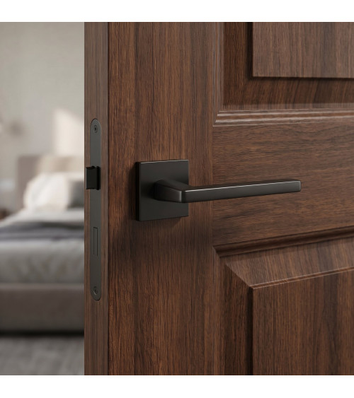 Poignée de porte noire PYROLA quincaillerie design