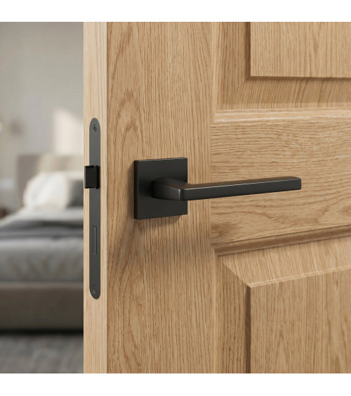 Poignée de porte noire PYROLA quincaillerie design