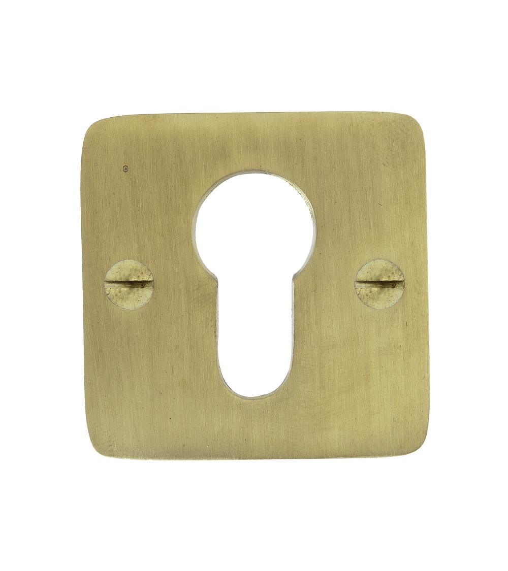 Rosace de porte CDL à clef à barillet en laiton -  poignée design