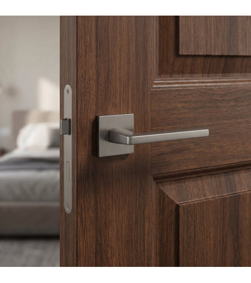 Poignée de porte titane PYROLA quincaillerie design