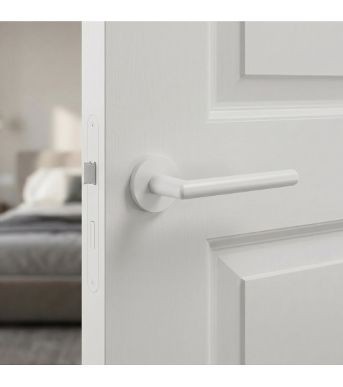 Poignée de porte blanche KALMIA poignée design